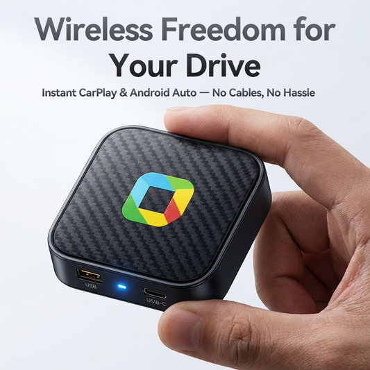 ✨ Wireless CarPlay & Android Auto Adapter – Plug & Play Smart Car AI Box