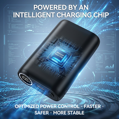 🔋 20,000mAh Smart Power Bank with LED Battery Display – Fast-Charging Portable Charger