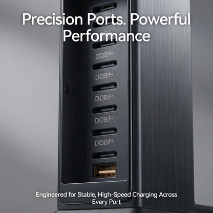 🔋 10-Port GaN Fast Charging Station – High-Power USB-C & USB-A Hub for Phones, Tablets & Laptops