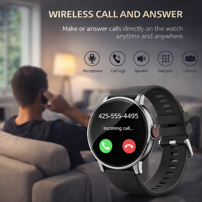 ⌚ Smart Fitness Watch with Bluetooth Calling – Fitness Tracker with Heart Rate & Multi-Sport Modes